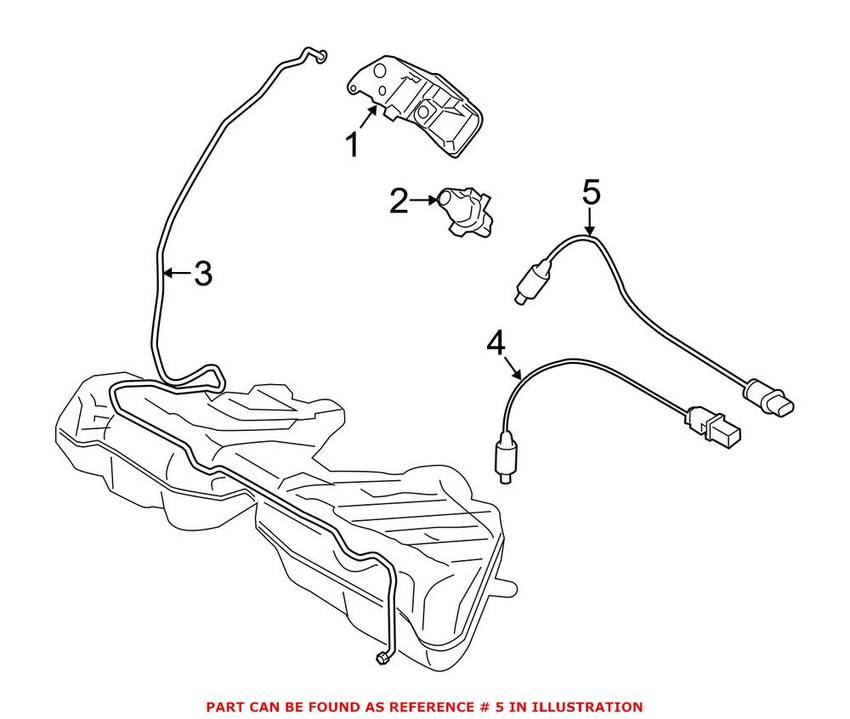 BMW Oxygen Sensor - Rear 11787645875